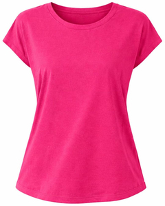 Women's Pink 2-Piece <b>Knitted</b> <b>Set</b> Short Sleeve Top With Drawstring Shorts Solid Color Breathable Casual Spring Summer Wear - Product Image 3