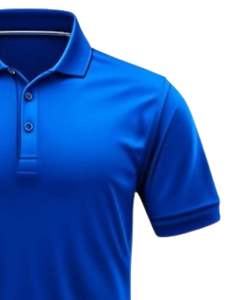 Polo homme personnalisé bleu roi à manches courtes en tissu respirant, décontracté, pour le golf, doux et confortable, fabrication OEM sur mesure - Product Image 5
