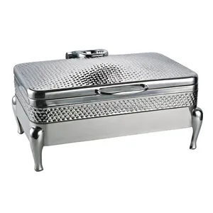 Horeca equipment 9 liter xingpai stainless steel electric hot food warmer buffet server silver chafing dishes for catering