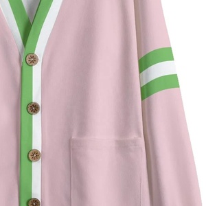 Latest Custom Logos Design On Unisex Cardigans Sweaters Embroidered Letters For Sorority & Fraternity & Colleges & Universities - Product Image 2