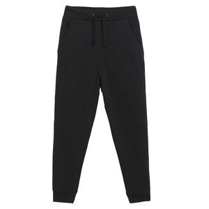 Pantalones Deportivos Negros de Algodón Ecológico para Hombre, con Bolsillos, Cintura Elástica con Cordón, Pantalones Casuales para Correr, de Peso Medio, para Invierno - Product Image 1