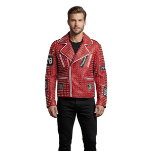 Chaqueta de Cuero Comfortex International con Forro Interior Extraíble - Chaqueta de Cuero Genuino para Hombre, Estilo Motero, para Invierno - Product Image 1