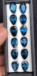 Topacio Azul Londres Natural Facetado de 10x14MM Directo de Fábrica para Pedidos al por Mayor a Precio de Fábrica - Product Image 6