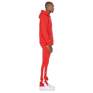 Nouveau survêtement streetwear pour homme 2025 avec logo personnalisé, survêtement d'hiver avec pantalon de jogging évasé, ensembles deux pièces pour homme - Product Image 3
