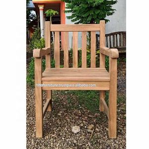Silla inglesa de madera maciza de teca de diseño moderno para patio de jardín al aire libre para Park Courtyard Hotel o Villa-Producto DE EXPORTACIÓN DE Indonesia - Product Image 6