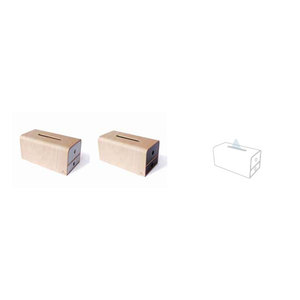 Caja de pañuelos de MDF con diseño único, duradero, minimalista, con acabado de madera y tarifas increíbles - Product Image 1