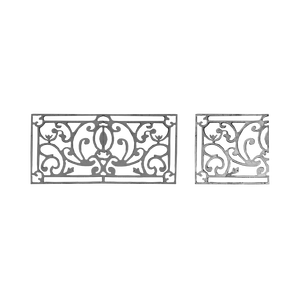 Panel de Barandilla de Aluminio Art Nouveau con Inserto de Hierro Fundido en Espiral, Balaustrada de Lujo para Villa, Panel Lateral Abstracto - Product Image 3
