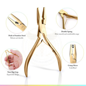 Hair Extensions Tools Kit - Stainless Steel Pliers for Hair Apply & Remove Micro Ring Loop and Loop <b>Needle</b> <b>Threader</b> Tool - Product Image 4