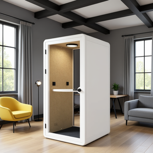 ตู้โทรศัพท์แบบโมเดิร์น HIPOD สำหรับสำนักงานหรือบ้าน  พร้อมฉนวนกันเสียงเพื่อคุณภาพเสียงที่ดีขึ้น - Product Image 1