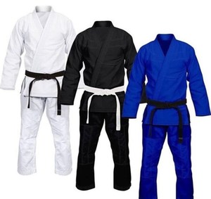 Uniforme de Artes Marciales Karate Gi Blanco Personalizado, Unisex, de Algodón, para Entrenamiento de Taekwondo - Product Image 2