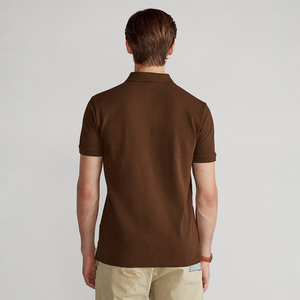 Polo pour homme de haute qualité à manches courtes, logo personnalisé, couleur unie, polo uni, vente en gros, vêtements décontractés, haut respirant - Product Image 3