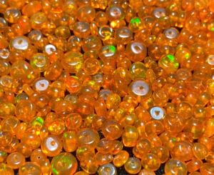 Ethiopian <b>Opal</b> Rondelle Beads 3-5mm Orange Fire <b>Opal</b> Smoked Treated Natural <b>Opal</b> Gemstone Smooth Drilled Beads <b>Necklace</b> Jewelry - Product Image 4