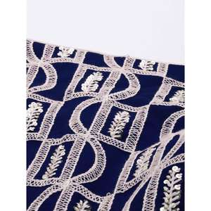 <b>Charming</b> Blue Thread Work Georgette Sangeet Wear Lehenga Choli - Product Image 1