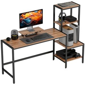 Scrivania marrone per computer/scrittura/ufficio/studio per uso domestico o in ufficio - Product Image 2