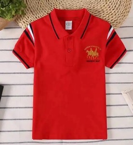 Camisetas Polo de Manga Corta Estampadas Casuales para Bebés Niños, Verano, Poliéster/Algodón, Venta al Por Mayor a Precio de Fábrica - Product Image 5