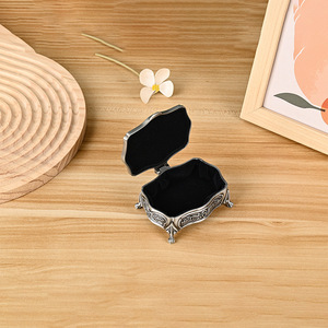 Dropshipping Shopify <b>Vintage</b> Jewelry <b>Box</b> Zinc Alloy Storage Case Home Organizer Gift Wedding Travel - Product Image 4