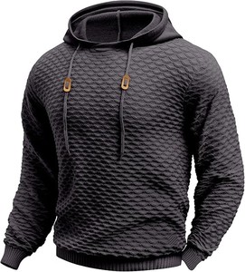 Custom Winter Hoodies Hidden Pockets High Quality Wholesale Outdoor Drop Shoulder 300 Grams Polyester/Cotton Fleece <b>Pullover</b> - Product Image 1