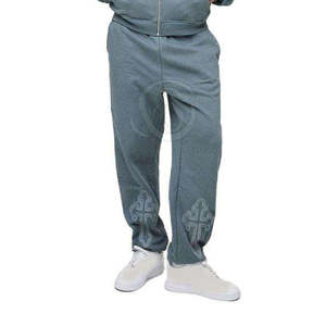 ชุดวอร์มสตรีทแวร์โอเวอร์ไซส์แบบสั่งทำพิเศษ  ตกแต่งด้วยคริสตัล  ผ้าคอตตอนหนานุ่ม  ชุดแทรคสูทผู้ชายคุณภาพสูง  เสื้อฮู้ดมีซิป - Product Image 4