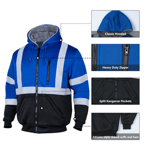 Chaqueta de Seguridad de Trabajo Resistente, Retardante de Llama, con Franjas Reflectantes, Equipo de Protección, Chaqueta de Alta Visibilidad, Uniforme de Ingeniero - Product Image 4