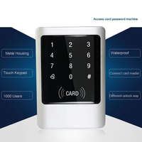 Lector de Tarjetas RFID con Carcasa Metálica y Teclado, 125KHz 13.56, Doble Frecuencia, Sistema de Control de Acceso con Pantalla Táctil
