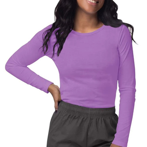 Nurse <b>Scrub</b> Underscrubs Shirt Hot Selling Breathable Under <b>Scrubs</b> Slim Fit Long Sleeve T Shirts <b>Scrub</b> <b>Uniforms</b> Round Neck - Product Image 4