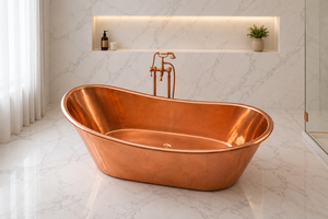 Bañera de Cobre de Lujo, Bañera Independiente de Diseño para Hoteles, Villas e Interiores de Baños de Alta Gama - Product Image 5