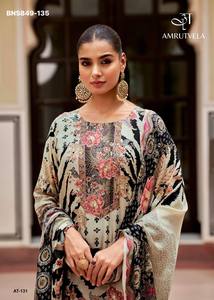 Muselina de viscosa de buena calidad con estampado digital, conjunto de salwar-kameez y dupatta con trabajo artesanal, fabricante de Surat - Product Image 3