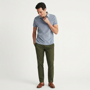 Col de chemise personnalisé pour homme, manches contrastées, coton premium respirant, toile, fibre de bambou, uniforme d'entreprise, vêtements OEM ODM - Product Image 5