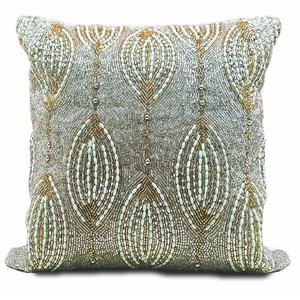 Housse de coussin carrée moderne à motif géométrique en perles de verre, avec fermeture éclair, 40x40cm, pour canapé – Vente chaude - Product Image 1