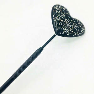 Heart Shape Black glitter Coated Color Handheld <b>Mirror</b> Single Side Used Stainless Steel Frame <b>Makeup</b> <b>Mirror</b> - Product Image 4