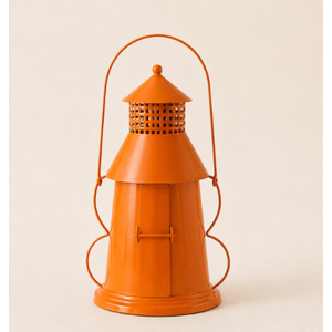 Metal Halloween Pumpkin <b>Lantern</b> Tealight Holder Orange Jack-O-<b>Lantern</b> Candle Holder for Spooky Fall Home Decor and Outdoor - Product Image 3