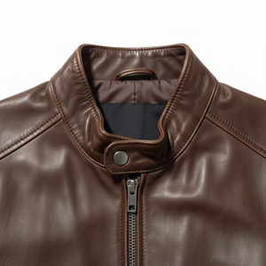 Fashionable Best <b>Winter</b> Men's <b>Leather</b> <b>Jacket</b> Plus Size Solid Pattern Waterproof Breathable Reasonable Price - Product Image 6