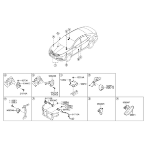Repuestos y Accesorios para Autos y Camiones Sonata Nuevos 927363V000 - Product Image 2
