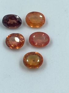 Pierres précieuses d'épinelle naturelle multicolores calibrées, pierres colorées d'épinelle précieuse, 4,45 carats, 4 pièces - Product Image 1