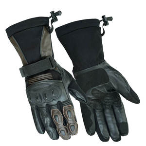 Gants de moto Alpha Racing en cuir sur mesure, à doigts entiers, antidérapants, compatibles avec les écrans tactiles, haute performance - Product Image 6