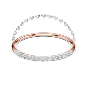 Anillo de Oro Blanco de 14K con Diamante Cultivado en Laboratorio, Corte Redondo, para Mujer |   Ropa de Novia |   Diamante Cultivado Nuevo - Product Image 3