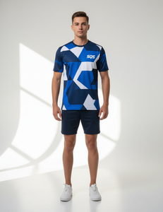 Ensemble de maillot de cyclisme pour hommes, manches courtes, respirant, séchage rapide, vêtements de vélo, tenue de course sur route et VTT - Product Image 1