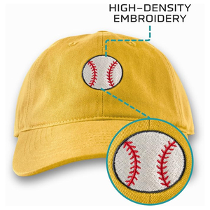 Casquettes de baseball pour hommes, couleur jaune, coton lavé, ajustées, unisexes, pour matchs de baseball - Product Image 4