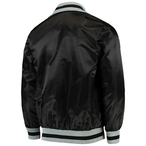 Chaqueta Deportiva Personalizada con Cuello Mao, Estampado Letterman, Botones Cubiertos, Unisex, para Invierno - Product Image 3