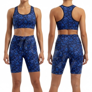 Shorts de yoga sans couture pour femmes, personnalisables, pour l'entraînement, la gym, le fitness, la compression et la musculation – Vente en gros - Product Image 3