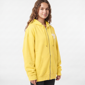 Custom Cotton Women's Full <b>Zip</b> <b>Hooded</b> Sweatshirt Oversized Casual Hoodie Drop Shoulder Wholesale Manufacturer - Product Image 2