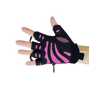 Guantes Deportivos de Medio Dedo con Diseño de Ondas Rosas, Palma Acolchada, para Gimnasio, Entrenamiento, Levantamiento de Pesas, Unisex - Product Image 3