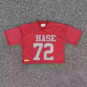 Custom Streetwear Football Jersey Oversized <b>Soccer</b> Shirt Breathable Mesh Sublimation Sports Apparel - Product Image 6