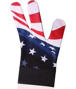 American Flag 3-Finger Pool Cue Glove Left Hand Nylon Custom Durable Non-slip Snooker Gloves Breathable for Billiard Game - Product Image 4
