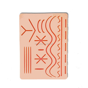 Coussin d'entraînement en silicone médical pour sutures, 27 plaies pré-découpées, 10 modèles de pratique, fournisseur en gros d'instruments vétérinaires - Product Image 4