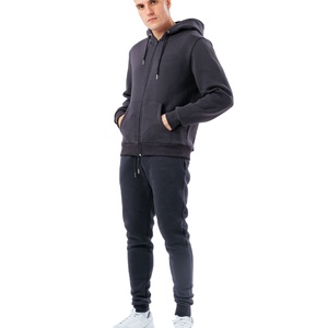 Gran oferta personalizado XXL Jogging Pullover de alta calidad 100% algodón polar chándal diseño bordado sólido invierno venta al por mayor sudor - Product Image 4