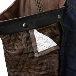 Polainas Profesionales de Cuero Genuino para Equitación, Protección Completa para Piernas, Estilo Vaquero y Rodeo - Product Image 5