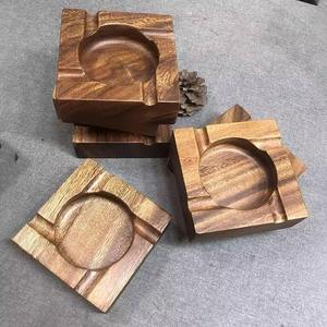 Eco-Friendly American Style Classic Wooden Handmade Customized Shape Tabletop <b>Ashtray</b> for Smoking Cigars Cigarettes Decorative - Product Image 6
