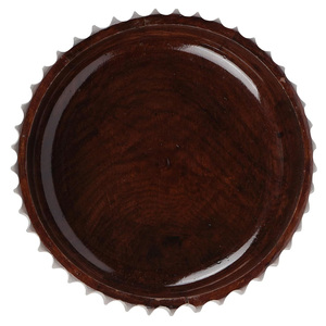 Traditional Handcrafted Wooden Hotpot with Lid Elegant Food <b>Warmer</b> Ideal for Storing & Serving Hot Meal in Kitchen or Dining Use - Product Image 2