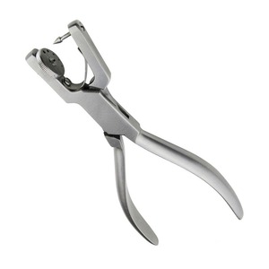 Pinza perforadora ergonómica manual de acero inoxidable Clase I autoclavable ANISWORTH para instrumentos de dique de goma de MEDITECH INDUSTRY - Product Image 1